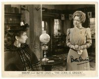 1a380 BETTE DAVIS signed 8x10.25 still '45 great close up from The Corn is Green!