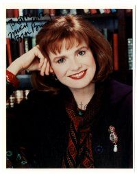 1a673 BLAIR BROWN signed color 8x10.25 REPRO still '80s smiling head and shoulders portrait!
