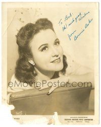 1a324 BONNIE BAKER signed 8x10 music publicity still '40s cool smiling portrait of the jazz singer!