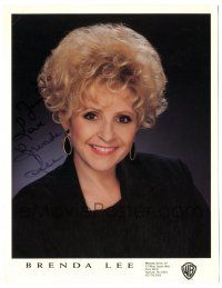 1a325 BRENDA LEE signed color 8.5x11 music publicity still '00s portrait of the singer/actress!