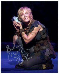 1a682 CATHY RIGBY signed color 8x10 REPRO still '90s great image on stage as Peter Pan!