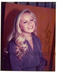 1a684 CHARLENE TILTON signed color 8x10 REPRO still '80s she was Lucy Ewing Cooper on TV's Dallas!