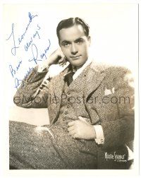 1a396 CHARLES BUDDY ROGERS signed 8x10.25 still '30s c/u resting head on hand by Maurice Seymour!