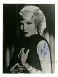 1a694 CLAUDETTE COLBERT signed 7.25x9.5 REPRO still '80s wonderful portrait in costume as Cleopatra