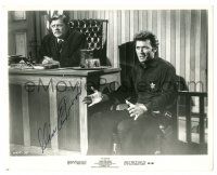 1a405 CLINT EASTWOOD signed 8x10.25 still '68 close up testifying in court from Hang 'Em High!