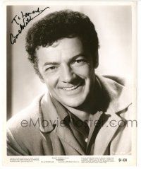 1a408 CORNEL WILDE signed 8.25x10 still '54 head & shoulders smiling portrait from Passion!