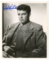 1a410 DALE ROBERTSON signed 8.25x10 still '53 waist-high seated portrait from Devil's Canyon!