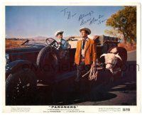 1a414 DEAN MARTIN signed color 8x10 still '56 on a great scene with Jerry Lewis from Pardners!