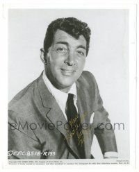 1a709 DEAN MARTIN signed 8.25x10 REPRO still '80s great smiling portrait from Who Was That Lady!