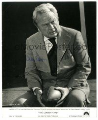 1a428 EDDIE ALBERT signed 8x10.25 still '74 c/u as the Warden with football from The Longest Yard!