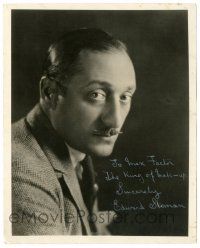 1a435 EDWARD SLOMAN signed deluxe 8x10 still '20s from English director to Make-up King Max Factor!