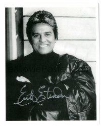 1a731 ERIK ESTRADA signed 8x10 REPRO still '80s portrait of the CHiPs actor in leather jacket!