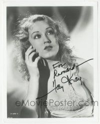 1a737 FAY WRAY signed 8.25x10.25 REPRO still '80s sexiest portrait in tattered dress from King Kong