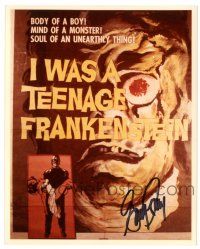 1a740 GARY CONWAY signed color 8x10 REPRO still '80s poster image of I Was a Teenage Frankenstein!
