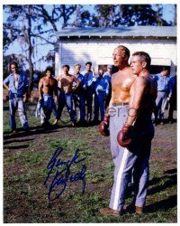 1a744 GEORGE KENNEDY signed color 8x10 REPRO still '90s boxing with Paul Newman in Cool Hand Luke!