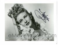 1a748 GINGER ROGERS signed 8x10 REPRO still '80s head & shoulders portrait wearing lace dress!
