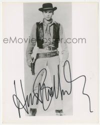1a757 HORST BUCHHOLZ signed 8x10 REPRO still '80s cool full-length cowboy western portrait!