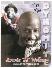 1a341 JIMMIE WALKER signed color 8.25x11 publicity still '90s great smiling close up, Dynomite!
