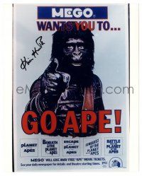 1a802 KIM HUNTER signed color 8x10 REPRO still '80s great image from Go Ape one-sheet!