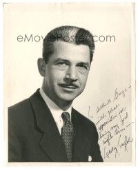 1a509 LARRY TAYLOR signed 8x10 still '40s head & shoulders portrait of the English actor!