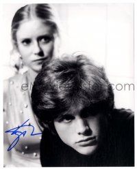 1a819 LEIGH MCCLOSKEY signed 8x10 REPRO still '80s cool close up somber portrait of the actor!