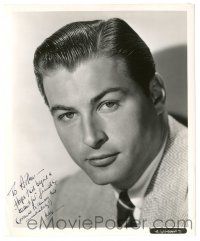 1a516 LEX BARKER signed 8x10 still '57 head & shoulders portrait of the famous Tarzan actor!