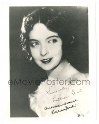 1a822 LILLIAN GISH signed 8x10 REPRO still '80s youthful portrait of the legendary actress!