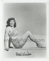 1a833 MARIE WINDSOR signed 8x10 REPRO still '80s sexy portrait in swimsuit showing off legs!