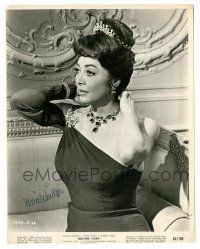 1a529 MARIE WINDSOR signed 8x10 still '64 great c/u in evening gown & jewelry from Bedtime Story!