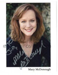 1a347 MARY BETH MCDONOUGH signed color 8x10 publicity still '90s smiling c/u of the Waltons star!