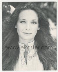 1a348 MARY CROSBY signed 8x10 publicity still '80s head & shoulders portrait of the pretty actress!