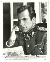 1a546 MAXIMILIAN SCHELL signed 8x10.25 still '77 close up as Nazi General in A Bridge Too Far!