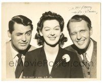 1a569 RALPH BELLAMY signed 8x10 still '39 he's w/ Rosalind Russell & Cary Grant in His Girl Friday!