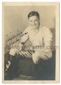 1a306 RICHARD DIX signed deluxe 5x7 still '20s full-length wearing riding boots & holding pipe!