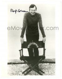 1a891 ROGER CORMAN signed 8x10.25 REPRO still '90s the legendary B-movie director by his chair!