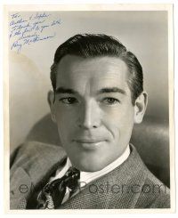 1a587 RORY MALLINSON signed 8.25x10 still '40s head & shoulders portrait wearing suit & tie!