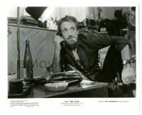 1a588 ROY SCHEIDER signed 8x10 still '79 great c/u smoking & talking on phone from All That Jazz!