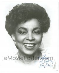 1a895 RUBY DEE signed 8x9.75 REPRO still '80s great smiling portrait of the African American legend!