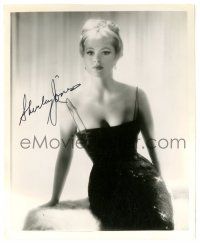 1a595 SHIRLEY JONES signed 8x10 still '62 full-length close up of the sexy star in low-cut dress!