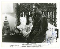 1a602 STEPHEN BOYD signed 8x10.25 still '67 with sexy Giovanna Ralli in Caper of the Golden Bulls!