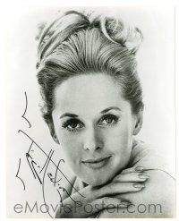 1a918 TIPPI HEDREN signed 8x10 REPRO still '90s cool close up smiling portrait of the pretty star!