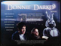 1a193 DONNIE DARKO signed British quad '01 by Mary McDonnell, who's with Jake Gyllenhaal, different!