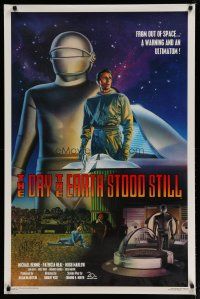 1a216 DAY THE EARTH STOOD STILL signed Kilian 1sh R94 by Billy Gray, great Rodriguez art of Gort!