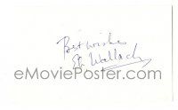1a253 ELI WALLACH signed 3x5 index card '80s it can be matted & framed with a still!