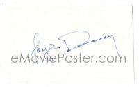 1a254 FAYE DUNAWAY signed 3x5 index card '80s it can be matted & framed with a still!