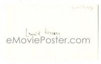 1a263 LEONID KINSKEY signed 3x5 index card '80s he was Sasha the bartender from Casablanca!