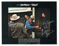 1a027 CHISUM signed LC #7 '70 by Andrew Prine, who's watching John Wayne fight bad guys!
