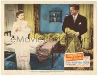 1a055 MOTHER DIDN'T TELL ME signed LC #5 '50 by Dorothy McGuire, who's smiling at William Lundigan!
