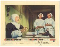 1a058 NUN'S STORY signed LC #2 '59 by BOTH screenwriter Robert Anderson AND director Fred Zinnemann!
