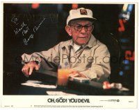 1a060 OH, GOD! YOU DEVIL signed LC #7 '84 by George Burns, who's gambling at casino poker table!